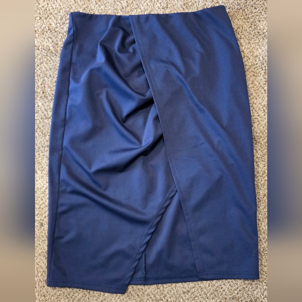 Elegant Navy Blue Women's Skirt
